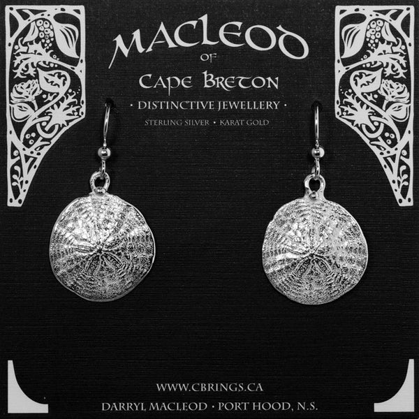 Sand Dollar Earrings, Medium    E306C