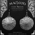 Sand Dollar Earrings, Large      E-306D