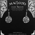Open Leaf Button Design Earrings        E-605