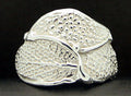 Triple Sage Leaf Ring   R-253A